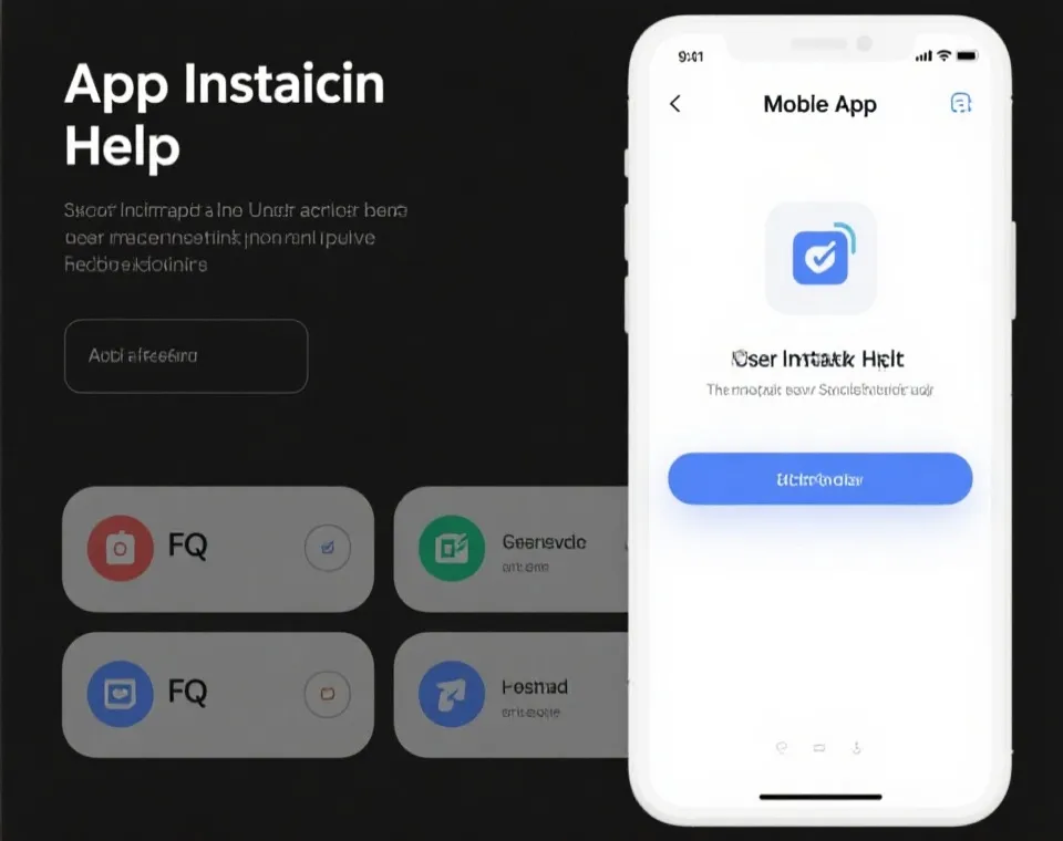 App下载与安装帮助示意图
